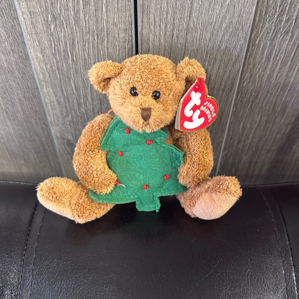 Twinkling The Brown Teddy Bear Holiday Ty Jingle Beanie Babies Baby With Tag
